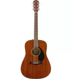 FENDER - CD-60S DREADNOUGHT, ALL-MAHOGANY
