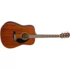 FENDER - CD-60S DREADNOUGHT, ALL-MAHOGANY