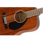 FENDER - CD-60S DREADNOUGHT, ALL-MAHOGANY
