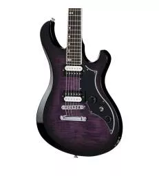 GIBSON - VICTORY FIGURED TOP DARK PURPLE BURST