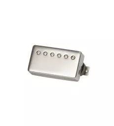 GIBSON - CUSTOMBUCKER MATCHED SET, DOUBLE BLACK, TRUE HISTORIC NICKEL COVERS, 2-CONDUCTOR, UNPOTTED, 8K, ALNICO 3