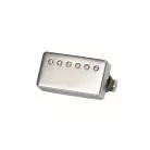 GIBSON - CUSTOMBUCKER MATCHED SET, DOUBLE BLACK, TRUE HISTORIC NICKEL COVERS, 2-CONDUCTOR, UNPOTTED, 8K, ALNICO 3