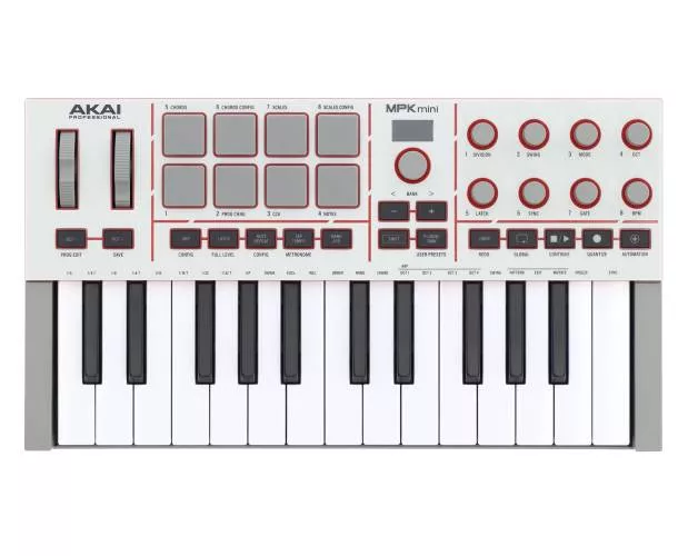 AKAI PROFESSIONAL - MINI TOUCHES - 25 TOUCHES, 8 PADS, 8 ENCODEURS, GRIS AKAI PROFESSIONAL - MINI TOUCHES - 25 TOUCHES, 8 PADS, 8 ENCODEURS, GRIS