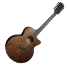 LAG - GUITARE ACOUSTIQUE SAUVAGE JUMBO 12 CORDES PAN COUPE ELECTRO