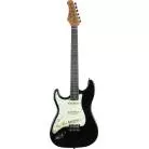 EKO - GUITARE ELECTRIQUE ST 300 TYPE STRAT BLACK GAUCHER