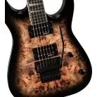JACKSON - JS SERIES DINKY JS32 DKAP AMARANTH FINGERBOARD TRANSPARENT BLACK BURST