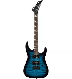 JACKSON - JS SERIES DINKY JS20 DKQ 2PT AMARANTH FINGERBOARD TRANSPARENT BLUE BURST