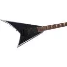JACKSON - X SERIES RHOADS RRX24-MG7 LAUREL FINGERBOARD SATIN BLACK WITH PRIMER GRAY BEVELS