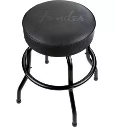 FENDER - EMBOSSED BLACK LOGO BARSTOOL BLACK/BLACK 24"