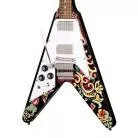 EPIPHONE - INSPIRED BY GIBSON CUSTOM JIMI HENDRIX™ "LOVE DROPS" FLYING V, LEFT-HANDED, EBONY