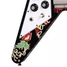 EPIPHONE - INSPIRED BY GIBSON CUSTOM JIMI HENDRIX™ "LOVE DROPS" FLYING V, LEFT-HANDED, EBONY