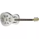 GRETSCH - G9221 BOBTAIL™ STEEL ROUND-NECK A.E. STEEL BODY SPIDER CONE RESONATOR GUITAR FISHMAN NASHVILLE RESONATOR PICKUP