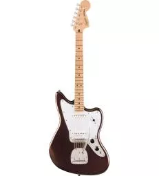 SQUIER - AFFINITY SERIES JAGUAR MAPLE FINGERBOARD WHITE PICKGUARD MYSTIC METALLIC BROWN