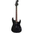 SQUIER - FSR AFFINITY STRATOCASTER HH LAUREL FINGERBOARD BLACK PICKGUARD BLACK HARDWARE MATCHING HEADSTOCK METALLIC BLACK