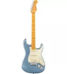 FENDER - DEALER EXCLUSIVE AMERICAN ULTRA LUXE '60S STRATOCASTER MAPLE FINGERBOARD ICE BLUE METALLIC