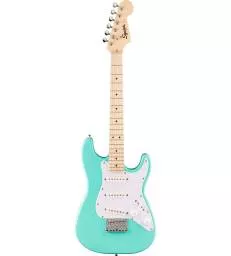 SQUIER - MINI STRATOCASTER MAPLE FINGERBOARD WHITE PICKGUARD SEA FOAM GREEN