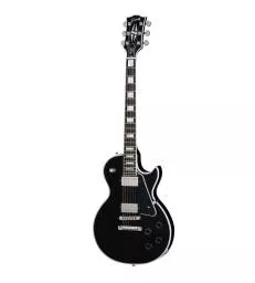 GIBSON - CUSTOM LES PAUL CUSTOM, NICKEL HARDWARE, EBONY, EXCLUSIVE