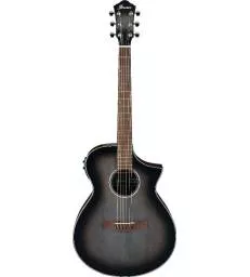 IBANEZ - AEWC11TCB TRANSPARENT CHARCOAL BURST HIGH GLOSS TOP  NATURAL HIGH GLOSS BACK AND SIDES