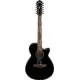 IBANEZ - AEG5012BKH BLACK HIGH GLOSS TOP  NATURAL HIGH GLOSS BACK AND SIDES