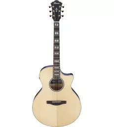 IBANEZ - AE390NTA NATURAL HIGH GLOSS TOP  AQUA BLUE HIGH GLOSS BACK AND SIDES