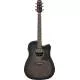 IBANEZ - AAD70CETBN TRANSPARENT CHARCOAL BURST LOW GLOSS TOP  NATURAL OPEN PORE BACK AND SIDES