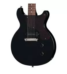 EPIPHONE - LES PAUL JUNIOR DOUBLE CUT  EBONY  EXCLUSIVE