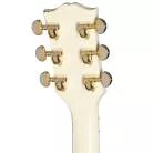 GIBSON - CUSTOM 1962 LES PAUL SG CUSTOM REISSUE WITH EBONY BLOCK  LIGHT AGED  VINTAGE WHITE  EXCLUSIVE