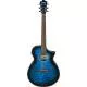 IBANEZ - AEWC16QATLH TRANSPARENT BLUE SUNBURST HIGH GLOSS TOP  DARK BROWN HIGH GLOSS BACK AND SIDES