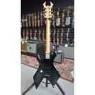 BC RICH - KERRY KING  METAL MASTER WARLOCK BLACK WITH SILVER BLADE+ HOUSSE