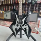 BC RICH - KERRY KING  METAL MASTER WARLOCK BLACK WITH SILVER BLADE+ HOUSSE