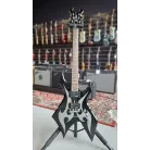 BC RICH - KERRY KING  METAL MASTER WARLOCK BLACK WITH SILVER BLADE+ HOUSSE