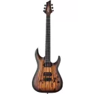 SCHECTER - SCH-C-1-PALEMOON-NSBB C1 PALE MOON NATURAL SATIN BLK BURST