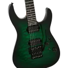 CHARVEL - PRO-MOD PLUS DINKY DK24 HH FR QM EB EBONY FINGERBOARD CLOAKED EMERALD GREEN