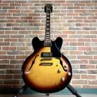 EPIPHONE - ES-335 1962 REISSUE VINTAGE BURST INSPIRED BY GIBSON CUSTOM + ETUI