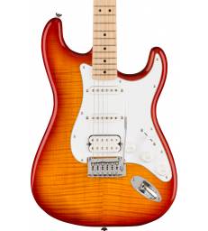 SQUIER - AFFINITY SERIES™ STRATOCASTER FMT HSS MAPLE FINGERBOARD WHITE PICKGUARD SIENNA SUNBURST