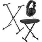 QUIKLOK - BUNDLE NOIR - STAND CLAVIER  SIEGE ET CASQUE