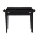 QUIKLOK - BANQUETTE DELUXE EN BOIS - NOIR MAT - ASSISE VELOUR.