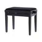QUIKLOK - BANQUETTE DELUXE EN BOIS - NOIR MAT - ASSISE VELOUR.
