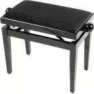 QUIKLOK - BANQUETTE DELUXE EN BOIS - NOIR BRILLANT - ASSISE VELOUR