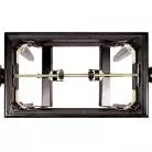 QUIKLOK - BANQUETTE DELUXE EN BOIS - NOIR BRILLANT - ASSISE VELOUR