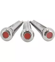 MARTIN - SET DE CHEVILLES LIQUID METAL CHROME  POINT ROUGE
