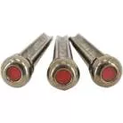 MARTIN - SET DE CHEVILLES LIQUID METAL GOLD  POINT ROUGE