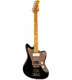 JET GUITARS - JJ350 BLACK - HP90 H+P-90