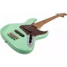 JET GUITARS - JJB 300 SEA FOAM GREEN - BOIS TORREFIE