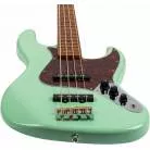 JET GUITARS - JJB 300 SEA FOAM GREEN - BOIS TORREFIE