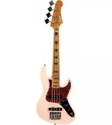 JET GUITARS - JJB 300 TRAVEL PINK - ERABLE TORREFIE