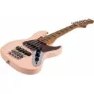 JET GUITARS - JJB 300 TRAVEL PINK - ERABLE TORREFIE