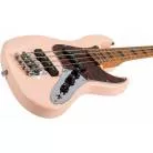 JET GUITARS - JJB 300 TRAVEL PINK - ERABLE TORREFIE