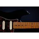 JET GUITARS - JS 300 BLACK - MANCHE ERABLE TORREFIE