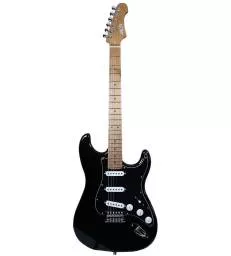 JET GUITARS - JS 300 BLACK/WHITE EDITION LIMITEE W4M